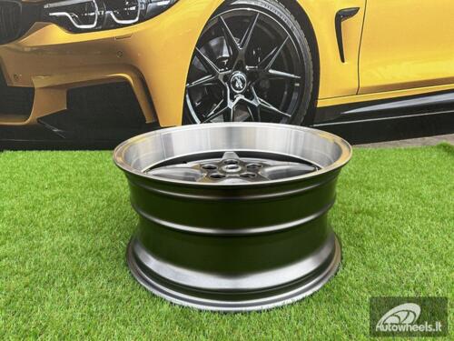 Ratlankis Volvo Ocean MK 18 style 18X8.5J 5X108 ET6 65.1 Dark grey with polished lip