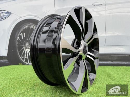 Ratlankis R17x6.5  5X127  ET  40  71.5  B1270  Black Polished (MB)  For CHRYS  (Z2)