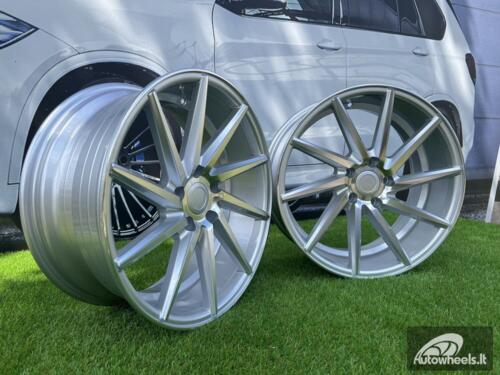 Ratlankis R19x9.5  5X112  ET  40  66.5  B1059  Polished Silver (MS)  For RACIN  (Z2)  (RIGHT SIDE (Style Vossen))