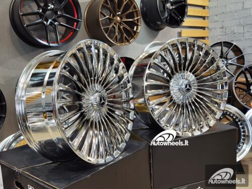 Ratlankis S/E/C Class Maybach Style 20X8.5J 5X112 ET43 66.6 Chrome