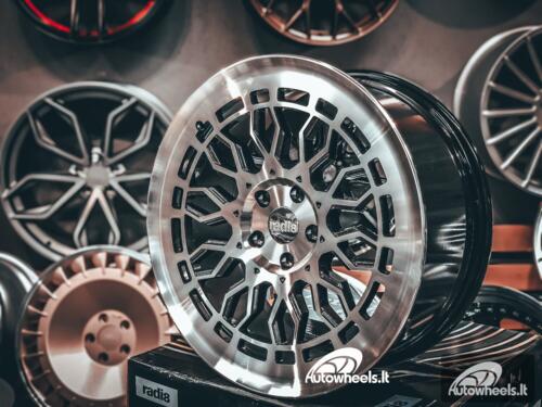 Ratlankis Radi8 R8A10 19X8.5J 5X112 ET45 66.6 Diamond black with face and lip machined