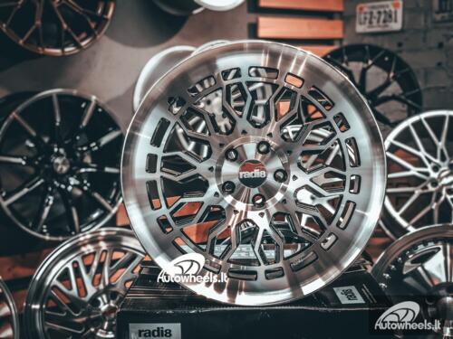 Ratlankis Radi8 R8A10 19X8.5J 5X112 ET45 66.6 Diamond black with face and lip machined