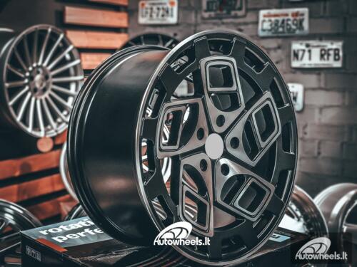 Ratlankis Radi8 R8CM9 19X8.5J 5X120 ET35 72.56 Matt black with face and lip machined