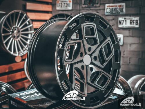 Ratlankis Radi8 R8CM9 19X9.5J 5X120 ET35 72.56 Matt black with face and lip machined