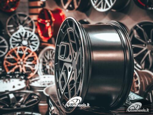 Ratlankis Radi8 R8CM9 19X9.5J 5X120 ET35 72.56 Matt black with face and lip machined