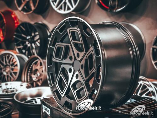 Ratlankis Radi8 R8CM9 19X9.5J 5X120 ET35 72.56 Matt black with face and lip machined