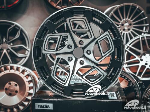 Ratlankis Radi8 R8CM9 19X9.5J 5X120 ET35 72.56 Matt black with face and lip machined