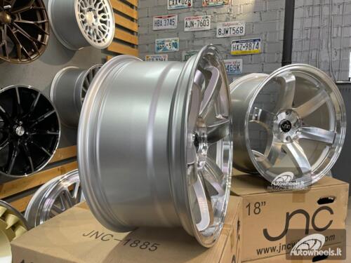 Ratlankis JNC 014 18X8.5J 5X120 ET35 72.6 Silver machined face