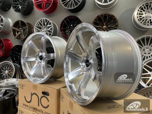 Ratlankis JNC 014 18X8.5J 5X120 ET35 72.6 Silver machined face