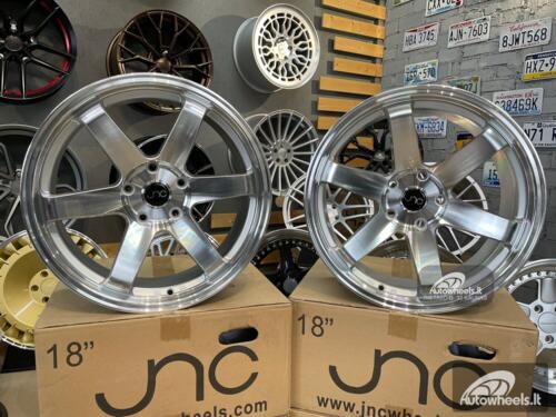 Ratlankis JNC 014 18X8.5J 5X120 ET35 72.6 Silver machined face