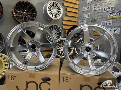 Ratlankis JNC 014 18X8.5J 5X120 ET35 72.6 Silver machined face