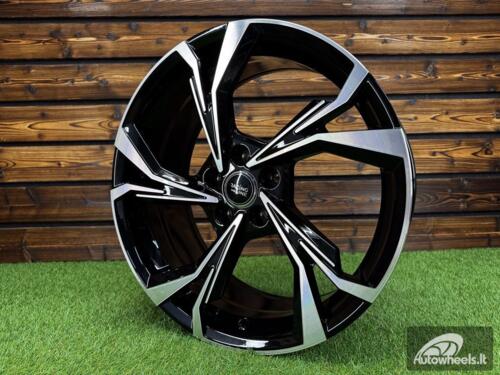 Ratlankis R18x8  5X112  ET  45  66.5  B5893  (IN5534)  Black Polished (MB)  For AUD  (K8+Z5)