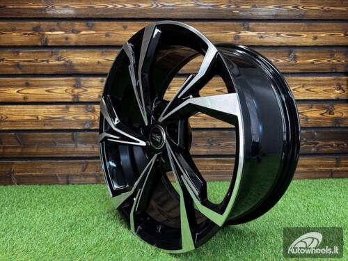 Ratlankis R18x8  5X112  ET  45  66.5  B5893  (IN5534)  Black Polished (MB)  For AUD  (K8+Z5)