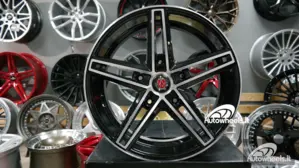 Ratlankis Axe Ford Transit 20X8J 5X160 ET50 65.1 Black machined face