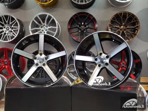 Ratlankis JNC CV3-R Style 19X8.5J 5X112 ET40 66.56 Black machined face