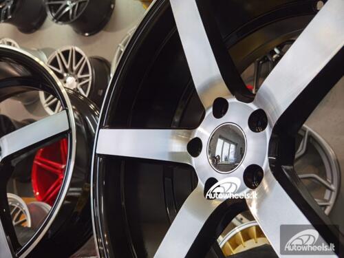 Ratlankis JNC CV3-R Style 19X8.5J 5X112 ET40 66.56 Black machined face