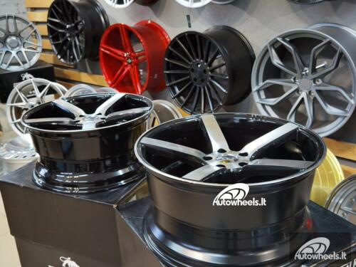 Ratlankis JNC CV3-R Style 19X8.5J 5X112 ET40 66.56 Black machined face