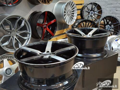 Ratlankis JNC CV3-R Style 19X8.5J 5X112 ET40 66.56 Black machined face