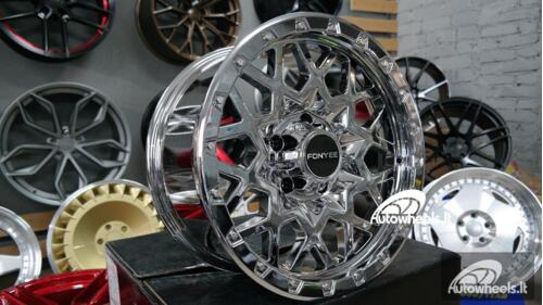 Ratlankis Jeep Wrangler Off Road 17X8.5J 5X127 ET0 71.6 Chrome