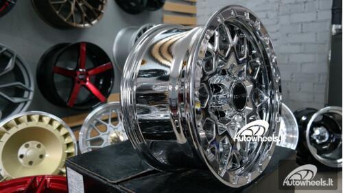 Ratlankis Jeep Wrangler Off Road 17X8.5J 5X127 ET0 71.6 Chrome