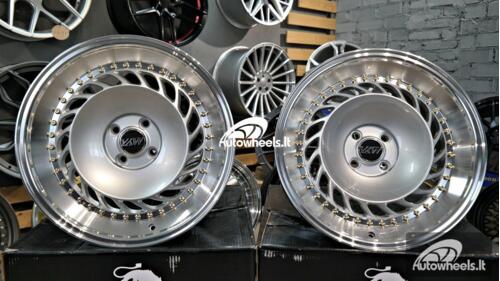 Ratlankis Strater 17X8J 4X100 ET30 73.1 Silver with polished lip