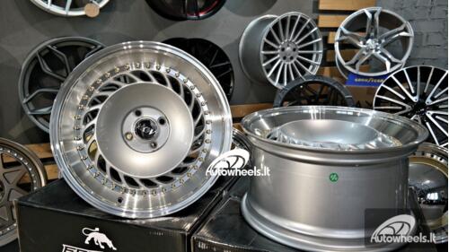 Ratlankis Strater 17X8J 4X100 ET30 73.1 Silver with polished lip