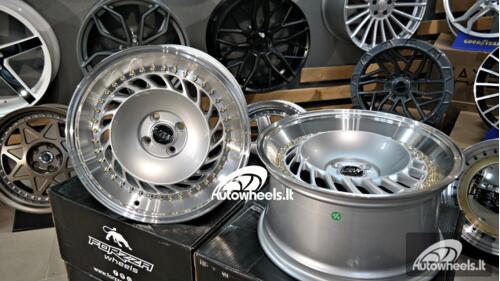 Ratlankis Strater 17X8J 4X100 ET30 73.1 Silver with polished lip