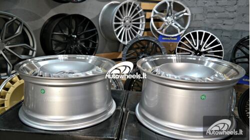 Ratlankis Strater 17X8J 4X100 ET30 73.1 Silver with polished lip