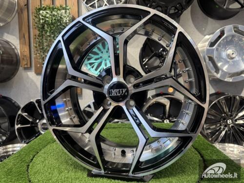 Ratlankis Modern Snowflake 17X7J 4X100 ET35 73.1 Black polished