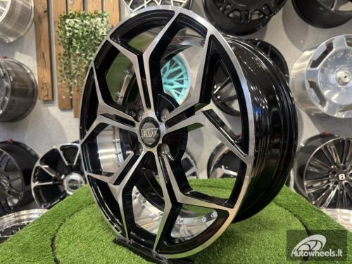Ratlankis Modern Snowflake 17X7J 4X100 ET35 73.1 Black polished