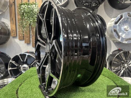 Ratlankis Modern Snowflake 17X7J 4X100 ET35 73.1 Black polished
