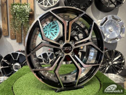 Ratlankis Modern Snowflake 17X7J 4X100 ET35 73.1 Black polished