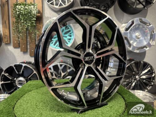 Ratlankis Modern Snowflake 17X7J 4X100 ET35 73.1 Black polished