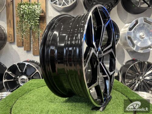 Ratlankis Modern Snowflake 17X7J 4X100 ET35 73.1 Black polished