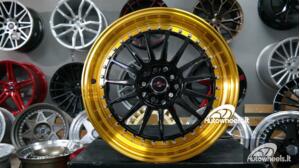 Ratlankis BBS RS Golden lip style 17X7.5J 5X100/5X114.3 ET35 73.1 Black with golden lip