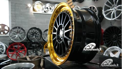 Ratlankis BBS RS Golden lip style 17X7.5J 5X100/5X114.3 ET35 73.1 Black with golden lip