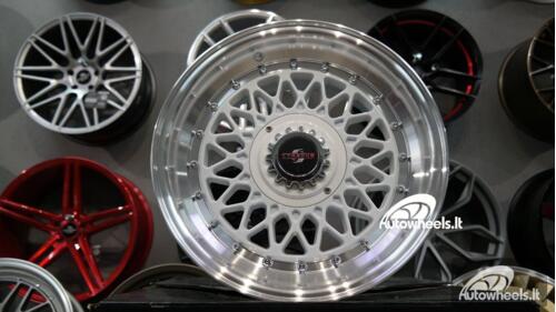 Ratlankis BBS RS-Style white 15X8J 4X100/4X114.3 ET20 73.1 White with machined lip