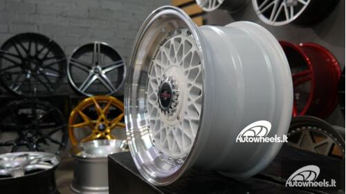 Ratlankis BBS RS-Style white 15X8J 4X100/4X114.3 ET20 73.1 White with machined lip