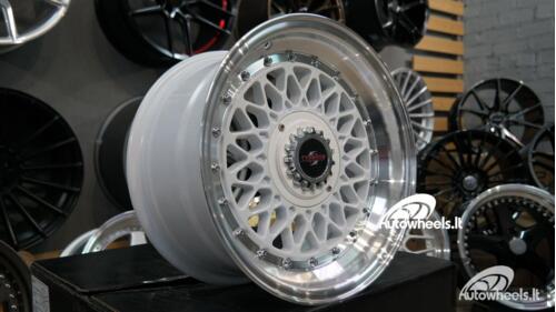 Ratlankis BBS RS-Style white 15X8J 4X100/4X114.3 ET20 73.1 White with machined lip