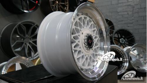 Ratlankis BBS RS-Style white 15X8J 4X100/4X114.3 ET20 73.1 White with machined lip