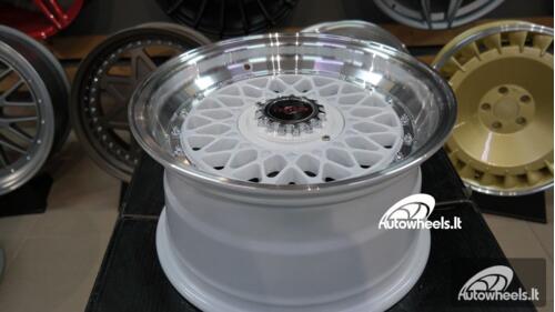 Ratlankis BBS RS-Style white 15X8J 4X100/4X114.3 ET20 73.1 White with machined lip