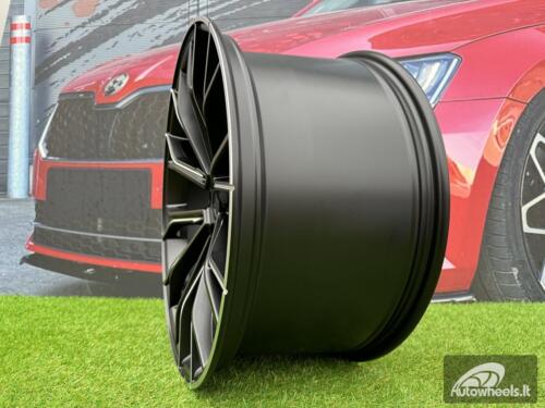 Ratlankis R19x9.5  5X112  ET  38  66.6  A5385  (XFE290)  Black Half Matt (BLHM)  For BMW  (P2)  (Rear+Front)