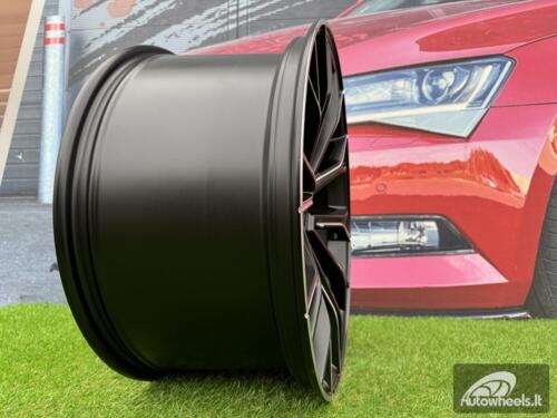 Ratlankis R19x9.5  5X112  ET  38  66.6  A5385  (XFE290)  Black Half Matt (BLHM)  For BMW  (P2)  (Rear+Front)