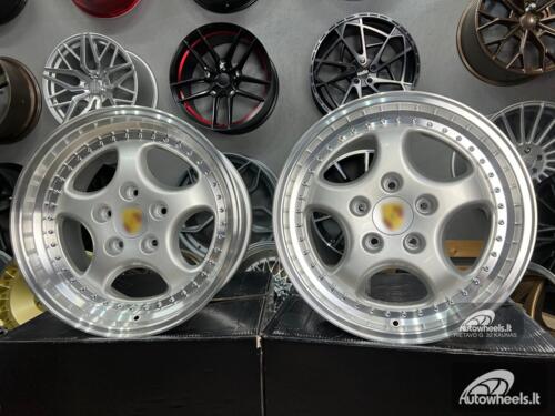 Ratlankis Porsche 964 Turbo speedline style 18X8J 5X130 ET50 71.56 Silver with lip machined (There are minor defects / Yra minimalių defektų)