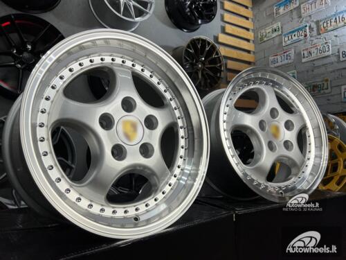 Ratlankis Porsche 964 Turbo speedline style 18X8J 5X130 ET50 71.56 Silver with lip machined (There are minor defects / Yra minimalių defektų)