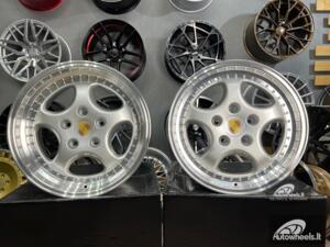 Ratlankis Porsche 964 Turbo speedline style | R18X8J 5X130 ET50 71.56 Silver with lip machined (There are minor defects / Yra minimalių defektų)