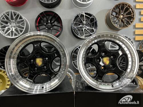 Ratlankis Porsche 964 Turbo speedline style 18X8J 5X130 ET50 71.56 Black with lip machined