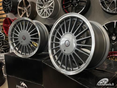 Ratlankis Alpina Classic 3 series styling 16X8J 4X100/4X114.3 ET15 73.1 Grey with polished lip