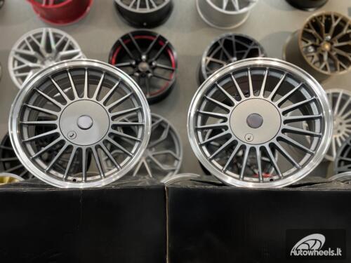 Ratlankis Alpina Classic 3 series styling 16X8J 4X100/4X114.3 ET15 73.1 Grey with polished lip