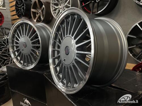 Ratlankis Alpina Classic 3 series styling 16X8J 4X100/4X114.3 ET15 73.1 Grey with polished lip